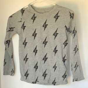 Flowers by Zoe long sleeve tshirt with opening between neck and right shoulder